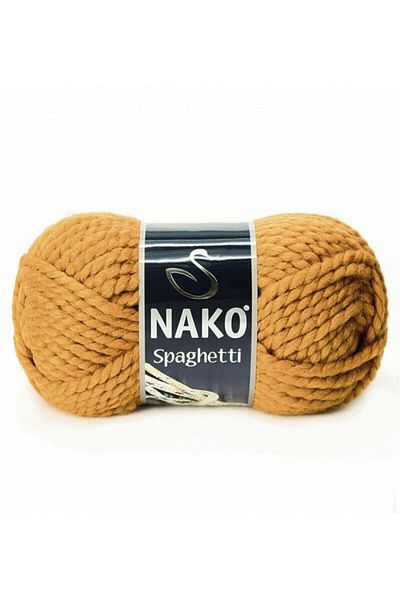 NAKO (5 Pieces) Spaghetti 941 Mustard Hand Knitting Threads Vest Cardigan Yarn Scarf Sweater Beret Yarn