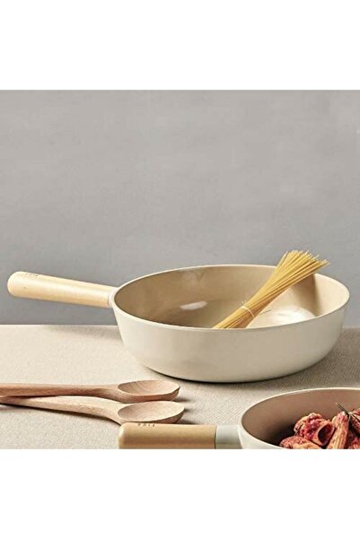 NEOFLAM Fika 7-Piece Aluminum Cast Pot Pan Set Beige Fika 7-Piece Set