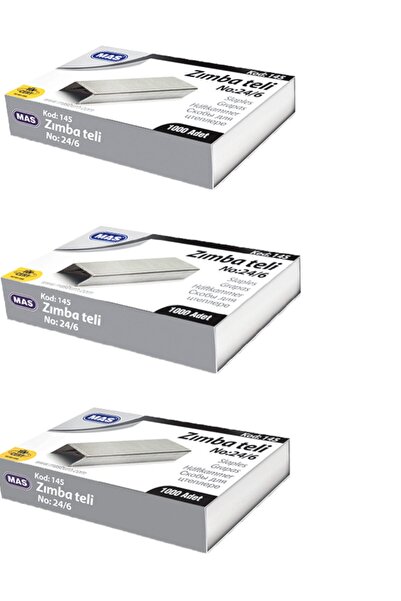 Mas سلك ماكينة دباسة رمادي رقم 24/6 رقم 145 جودة فتحة طلاء مجلفن سلسلة جديدة 3000 قطعة