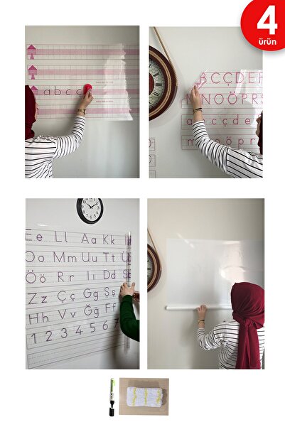 Tutunabilir Kağıt Ilkokul 1.Sınıf Için Yazı Tahtası Eğitim Seti Akıllı Kağıt ...