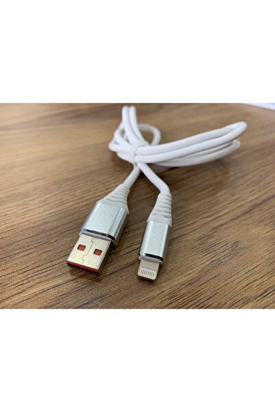 ATAELEKTRONİK 3a Beyaz Renk 1 Metre Hızlı Şarj 1.8 Amper Iphone 5 6 7 8 Plus ...