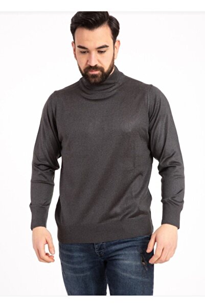 MaviMoure سترة رمادية نصف الياقة للرجال