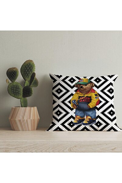 LadiesHome Husă pentru pernă digitală cu design special pentru ursuleț de plu...