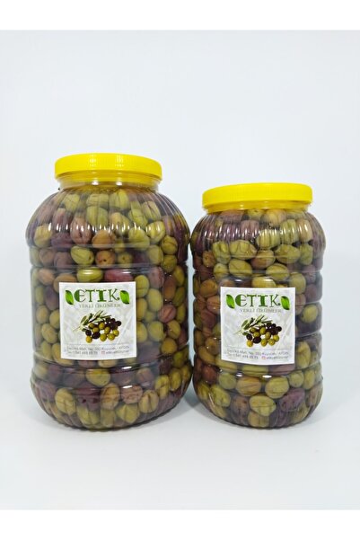 etik yerli ürünler Manzalina Cinsi Dilme Tatlanmış Zeytin 2'li Paket 5 Kg 3 Kg