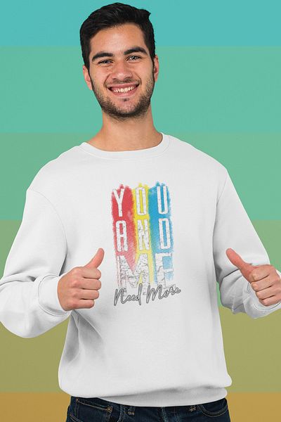 SUNFREE Φούτερ με στάμπα You And Me Unisex