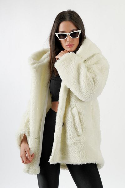 MOCCHI Short Plush Teddy Coat