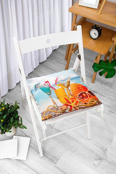 Realhomes Custom Design Digital Printed Pouf Chair Cushion