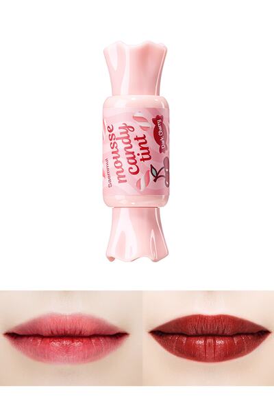 THE SAEM Nem Sağlayan Köpük Yapılı Tint - Saemmul Mousse Candy Tint - Dark Cherry Mousse 8 gr (VIONINE)