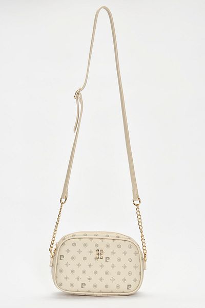 Pierre Cardin Beige Monogram Women's Shoulder Bag 05PO22Y1543