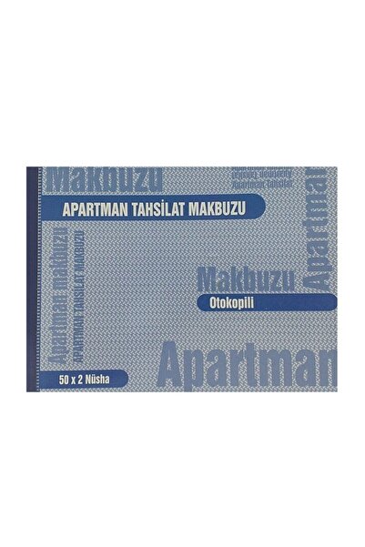 Umur Gürmat Apartman Tahsilat Makbuzu 50 Yaprak 2 Nüsha Otokopili
