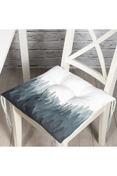 Realhomes Forest Themed Digital Printed Modern Pouf Chair Cushion