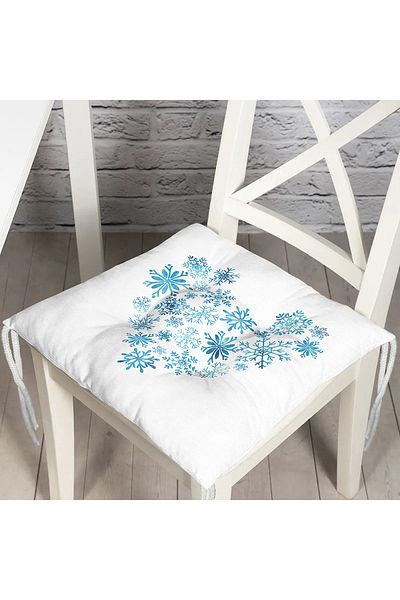 Realhomes Modern Heart Digital Printed Fluffy Chair Cushion