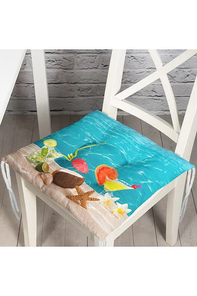 Realhomes Custom Design Digital Printed Pouf Chair Cushion