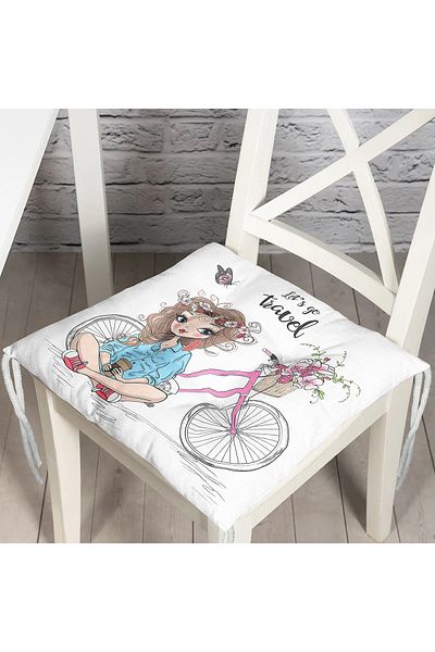 Realhomes Custom Design Digital Printed Pouf Chair Cushion