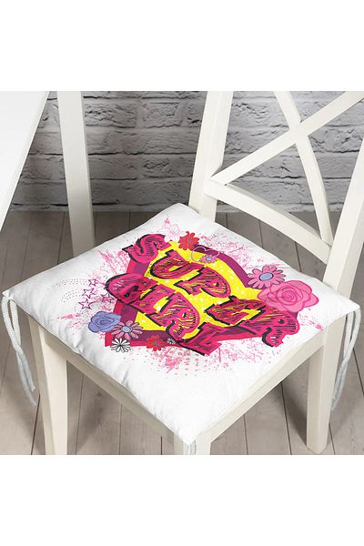 Realhomes Custom Design Digital Printed Pouf Chair Cushion