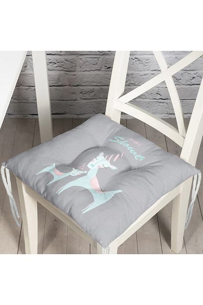 Realhomes Children's Room Fluffy Chair Cushion with Cute Deer Design