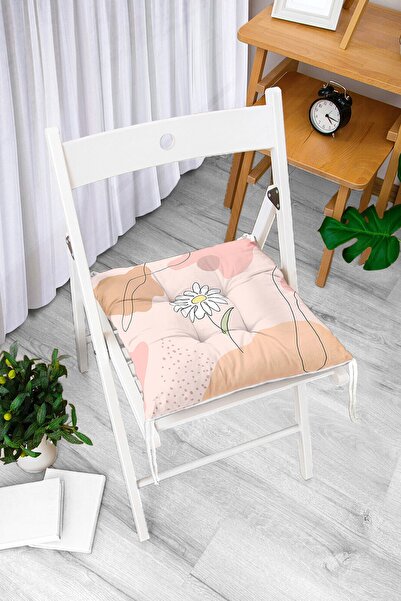 Realhomes Jastuk za stolicu sa motivom ruže, boemski moderni pofidik