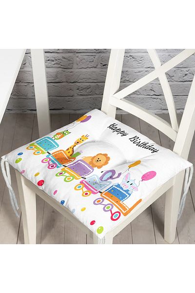 Realhomes Digital Printed Fluffy Chair Cushion