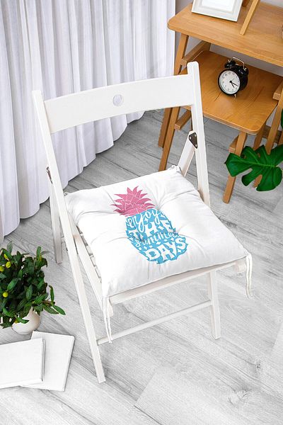 Realhomes Real Homes Digital Printed Fluffy Chair Cushion