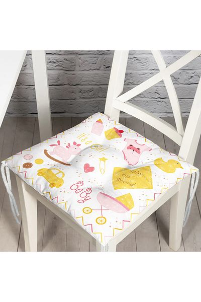 Realhomes Digital Printed Fluffy Chair Cushion