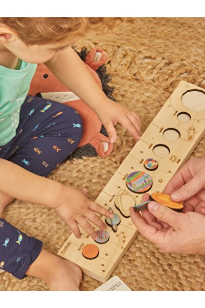 ESLENTA Wooden Solar System - Stylish and Convenient