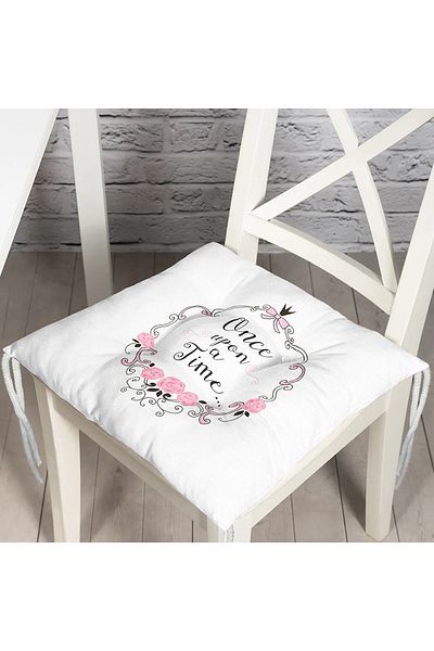Realhomes Once Upon A Time Digital Printed Pouf Chair Cushion
