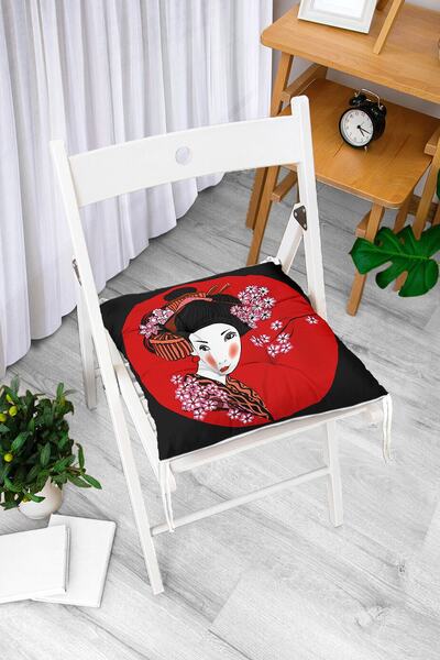 Realhomes Japanska devojka sa modernim, mekanim jastukom za stolicu i dizajno...