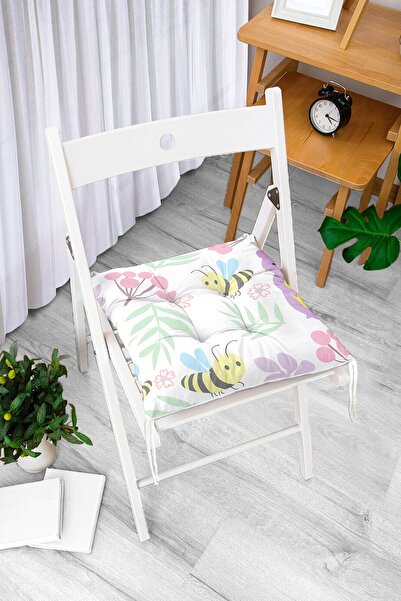 Realhomes Slatka jastučnica za stolicu sa digitalnim štampanim uzorkom pčela,...