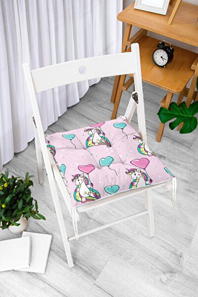 Realhomes Jastuk za stolicu sa balonom sa digitalnim štampanim motivom jednor...
