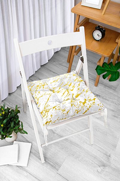 Realhomes Сіро-білий фон із золотими деталями, цифровий друк, сучасна подушка...