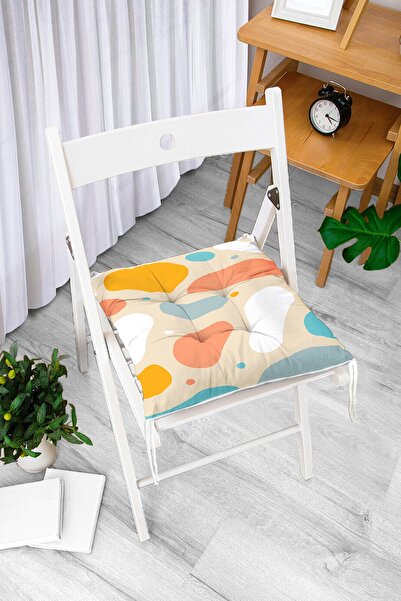 Realhomes Onedraw nacrtani ovalni uzorci na senf boji poda, digitalno štampan...