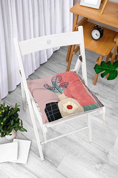 Realhomes Onedraw vaza sa obojenom pozadinom i cvećem, digitalno štampani mod...