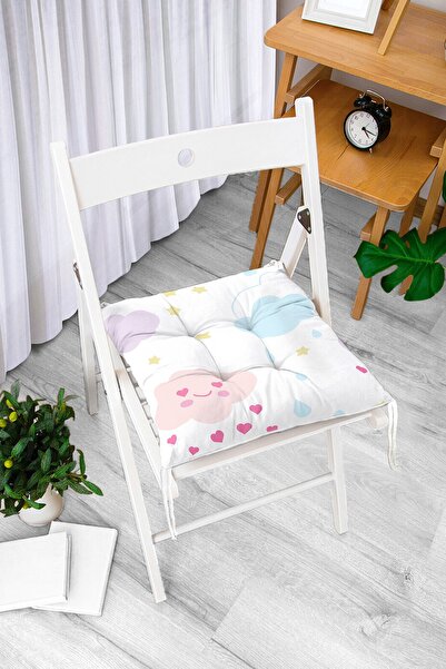 Realhomes Slatki jastuk za stolicu sa digitalnim štampanjem na temu oblaka, m...