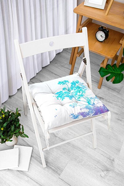 Realhomes Digitalno štampani moderni mekani jastuk za stolicu sa akvarelnim m...
