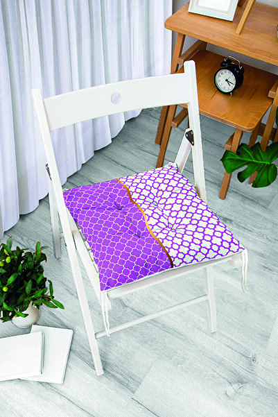 Realhomes Ljubičasto-beli Ogea šareni digitalno štampani moderni mekani jastu...