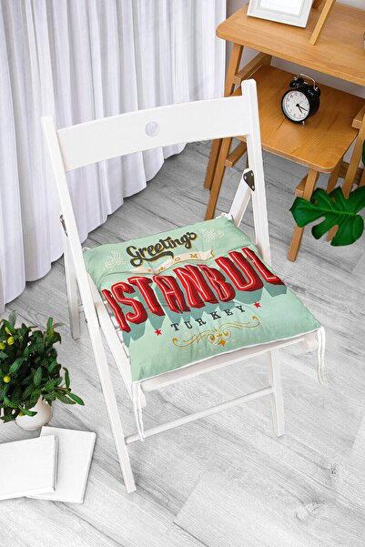 Realhomes Μοντέρνο μαξιλάρι καρέκλας με ψηφιακή εκτύπωση με θέμα το Istanbul