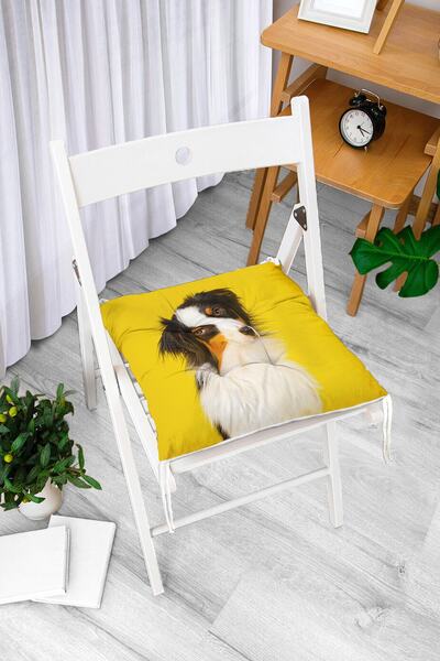 Realhomes Žuta pozadina, pas, digitalno štampani, moderni, mekani jastuk za s...