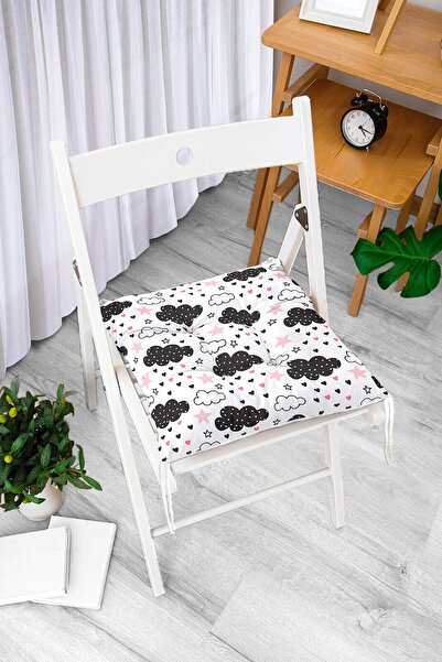 Realhomes Ružičasta zvezda i oblačni uzorak, digitalno štampani specijalni di...