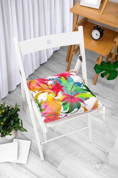 Realhomes Μοντέρνο αφράτο μαξιλάρι καρέκλας με ψηφιακή εκτύπωση με πολύχρωμο ...