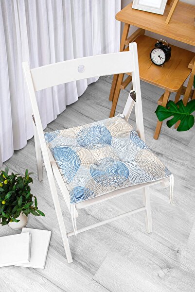 Realhomes Jastuk za stolicu sa digitalnim štampanim modernim uzorkom okruglih...