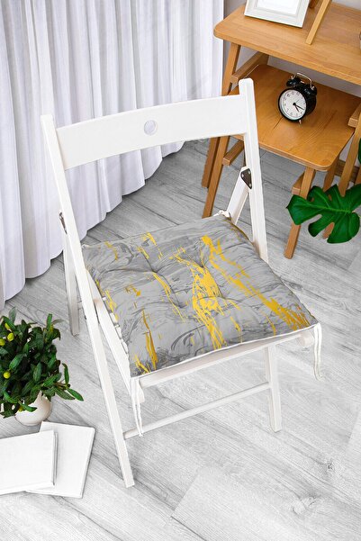 Realhomes Antracit pod sa zlatnim detaljnim crtežnim uzorkom, digitalno štamp...