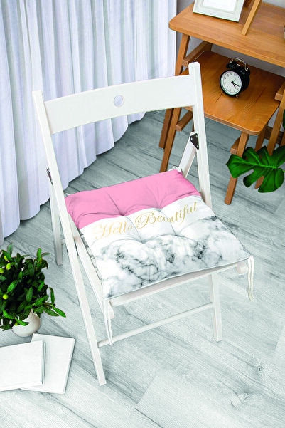 Realhomes Hello Beautiful Рожевий та мармуровий цифровий друк на сучасній м'я...