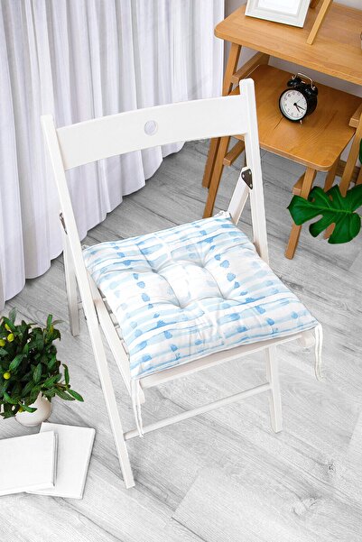 Realhomes Digitalno štampani moderni mekani jastuk za stolicu sa temom vodeni...