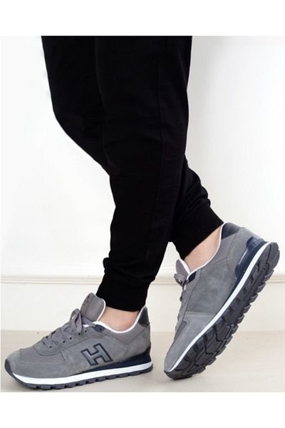 Hammer Jack Peru 102-19250 Unisex Gray Nubuck Leather Sneaker Shoes
