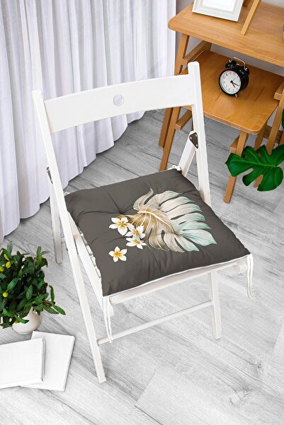 Realhomes Екзотичний дизайн листя з цифровим принтом, сучасна подушка для сті...