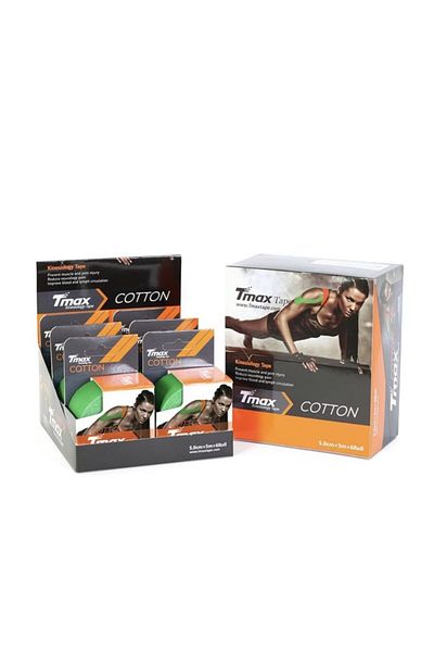 TMAX Tape Kinesio Pain Tape Green 5 M X 5 Cm Box of 6