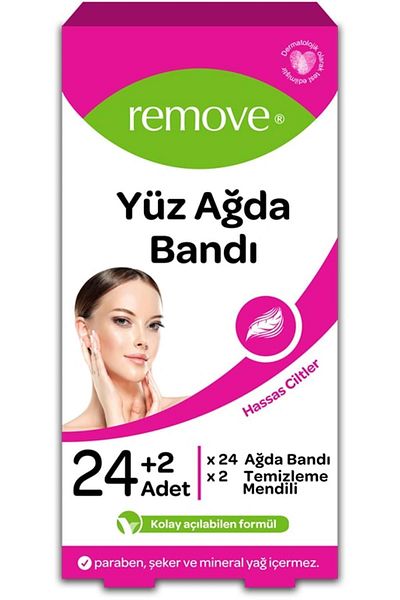 remove Brand: Remove Sensitive Skin Facial Wax Strips 24 Pack Category: Waxing