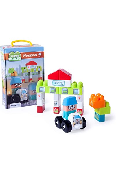 Miniland Super Blocks: Nemocnice (Vyrobeno ve Španělsku.)