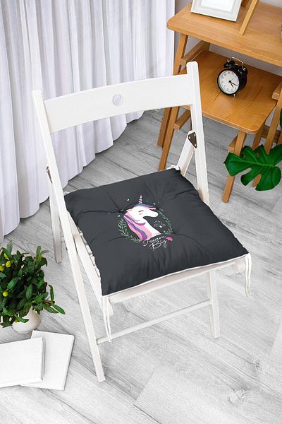 Realhomes Σετ παιδικής καρέκλας και μαξιλαριού Unicorn Design