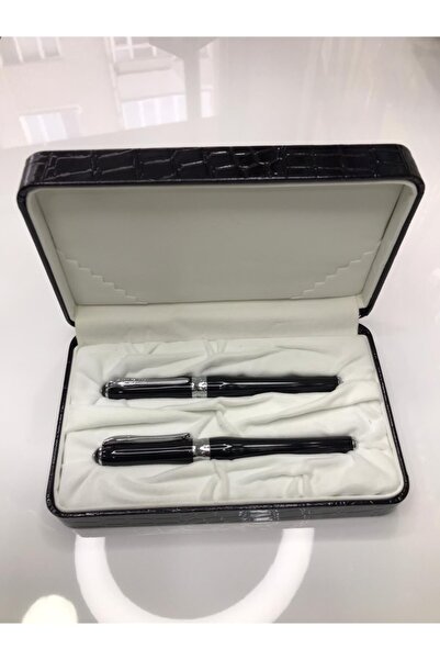 Steelpen 600 Duke Siyah Dolma+tükenmez Kalem Set Siyah